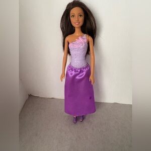 Mattel Barbie Doll Princess Pink Lavender Dress